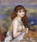 Pierre Renoir After the Bath(Little Bather) oil on canvas